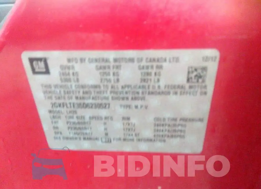 2GKFLTE35D6230527 Photo# 9