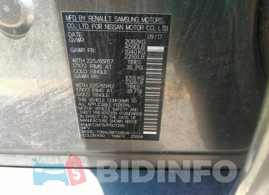 KNMAT2MT8JP507295 Photo# 9