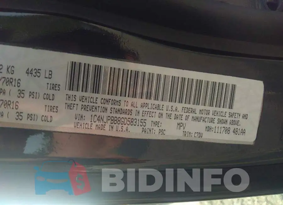 1C4NJPBB8GD583155 Photo# 9