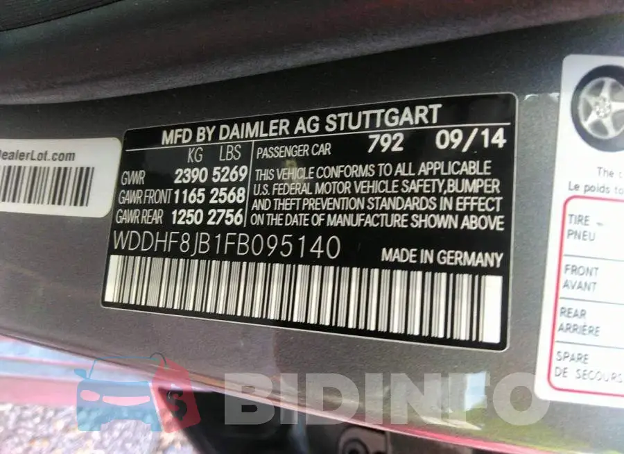 WDDHF8JB1FB095140 Photo# 9
