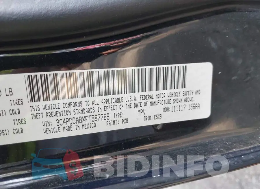 3C4PDCABXFT587789 Photo# 9