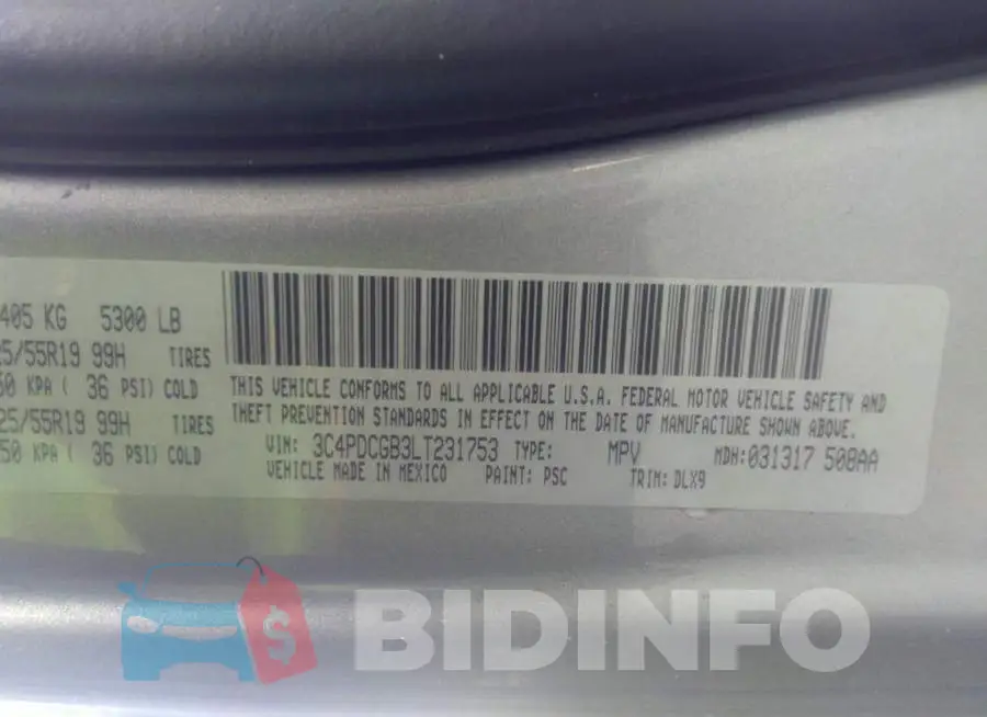 3C4PDCGB3LT231753 Photo# 9