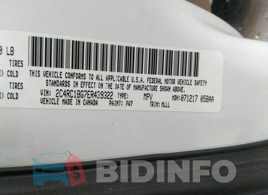 2C4RC1BG7ER439322 Photo# 9