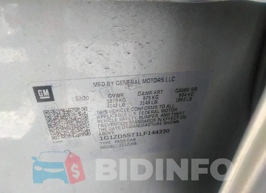 1G1ZD5ST1LF144330 Photo# 9