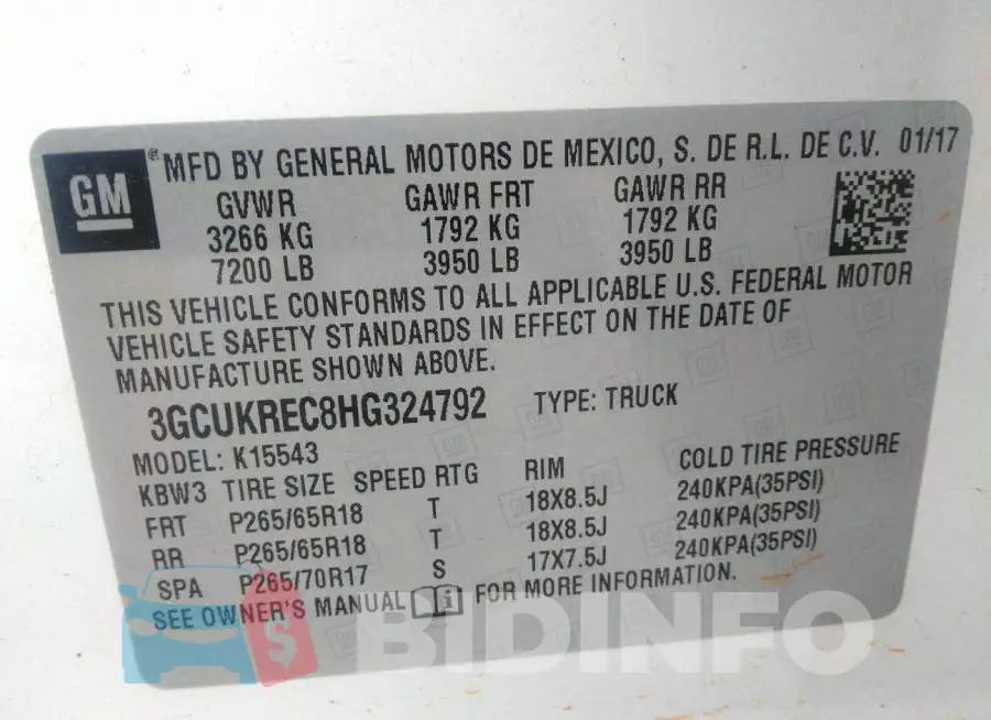 3GCUKREC8HG324792 Photo# 9