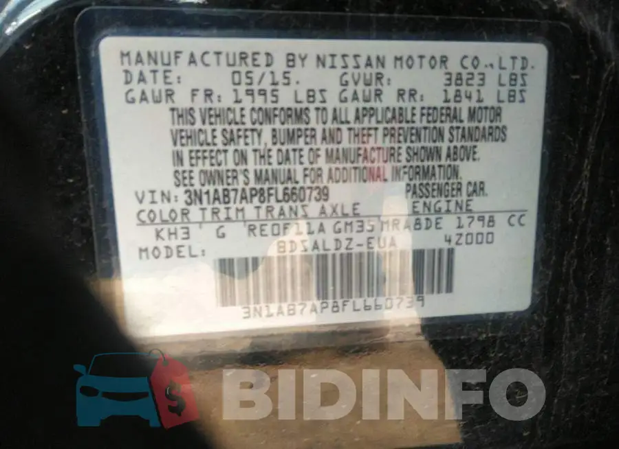 3N1AB7AP8FL660739 Photo# 9
