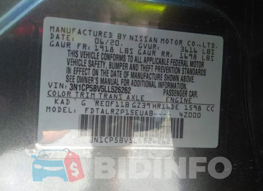 3N1CP5BV5LL526262 Photo# 9