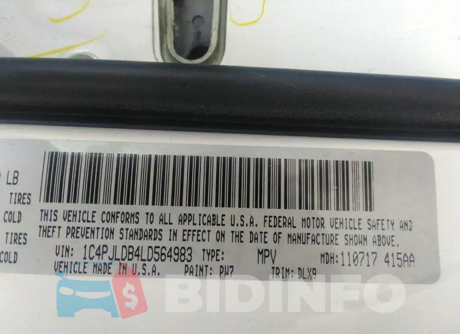 1C4PJLDB4LD564983 Photo# 9