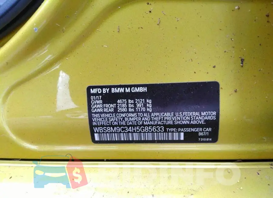 WBS8M9C34H5G85633 Photo# 9