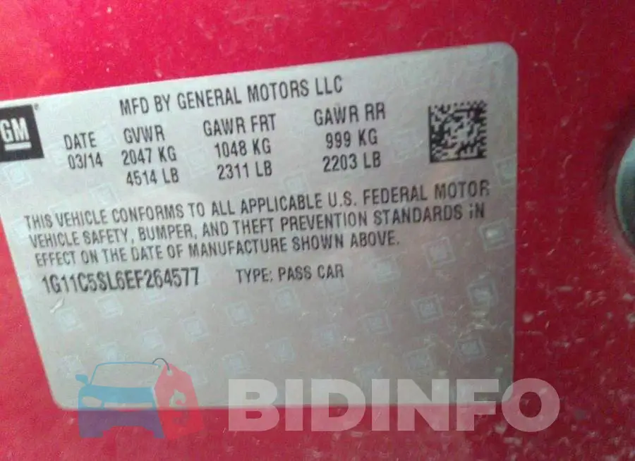 1G11C5SL6EF264577 Photo# 9