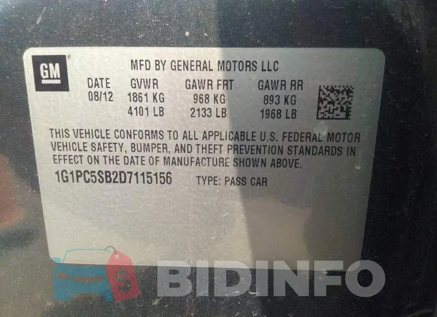 1G1PC5SB2D7115156 Photo# 9