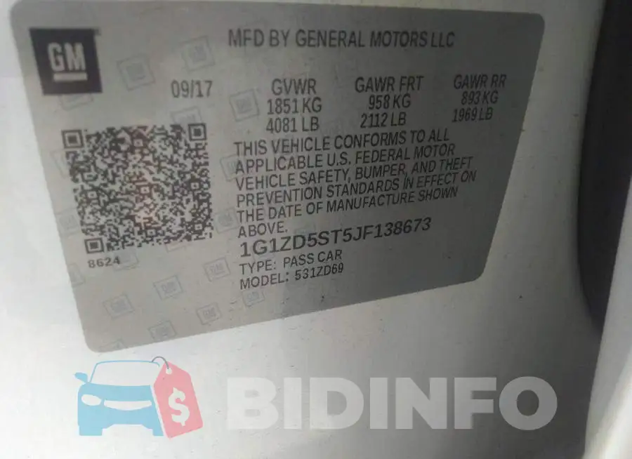 1G1ZD5ST5JF138673 Photo# 9