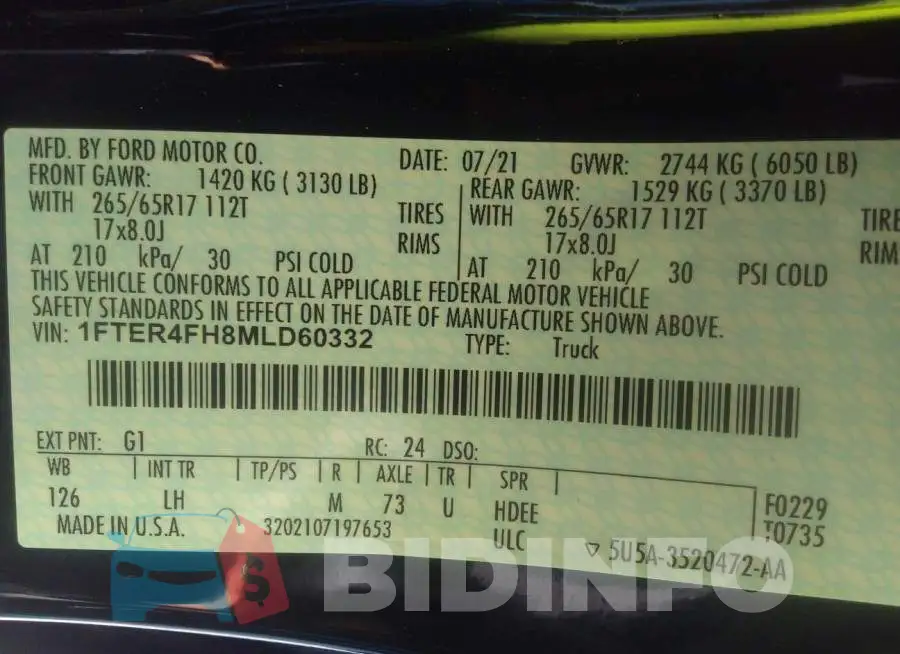 1FTER4FH8MLD60332 Photo# 9