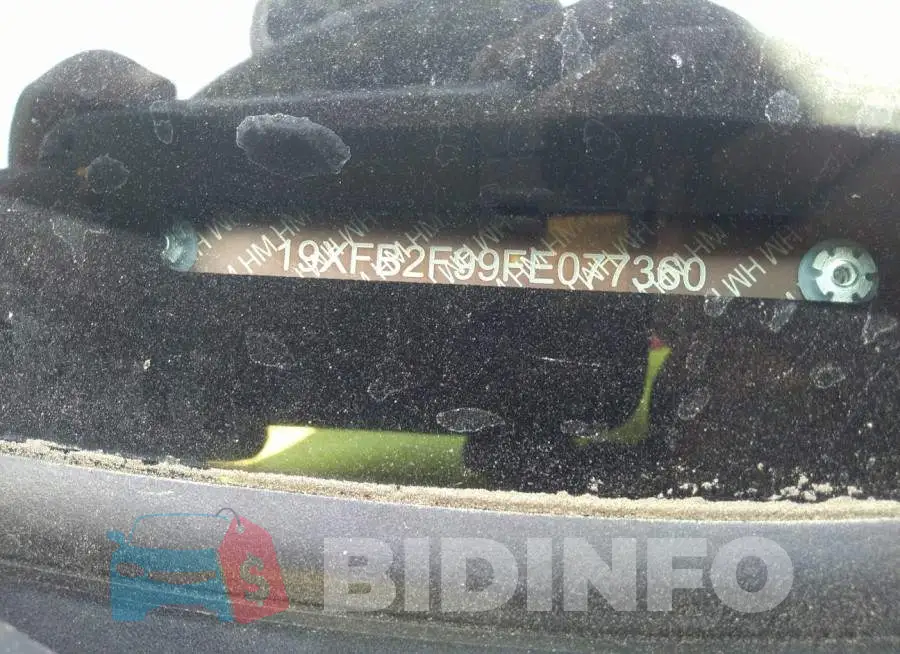 19XFB2F99FE077360 Photo# 9