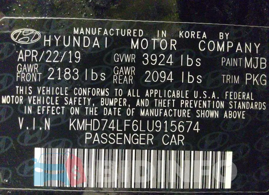 KMHD74LF6LU915674 Photo# 9