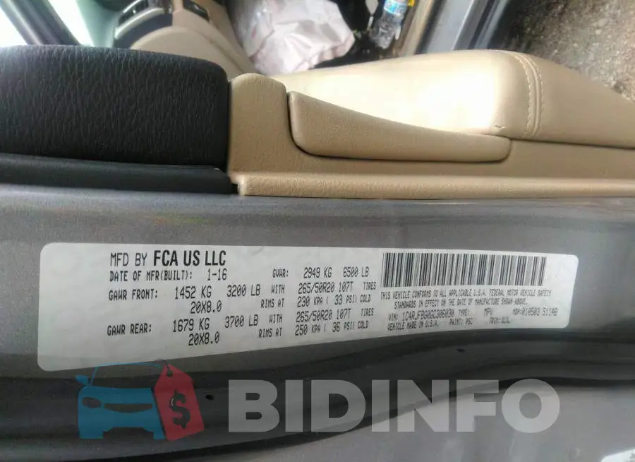 1C4RJFBG0GC306030 Photo# 9