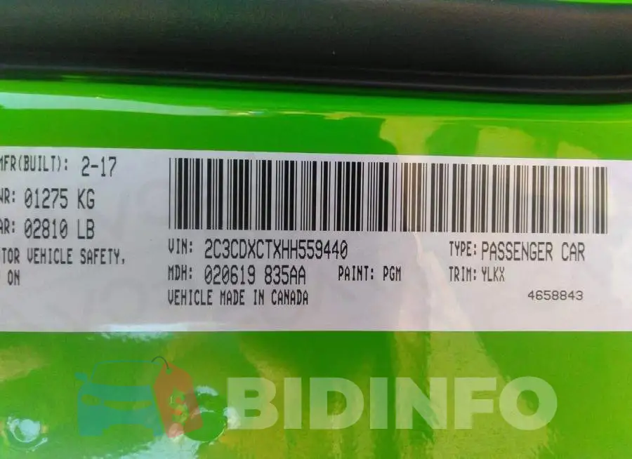 2C3CDXCTXHH559440 Photo# 9