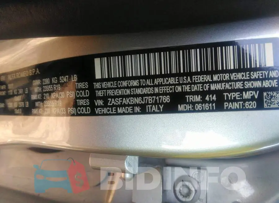 ZASFAKBN6J7B71766 Photo# 9