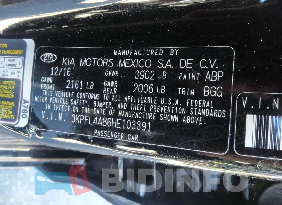 3KPFL4A86HE103391 Photo# 9