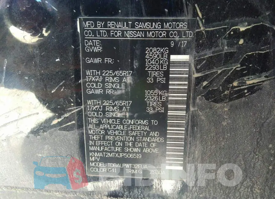 KNMAT2MTXJP506519 Photo# 9