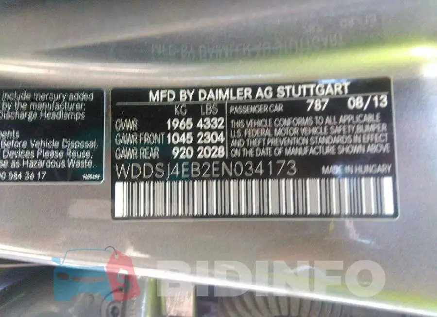 WDDSJ4EB2EN034173 Photo# 9