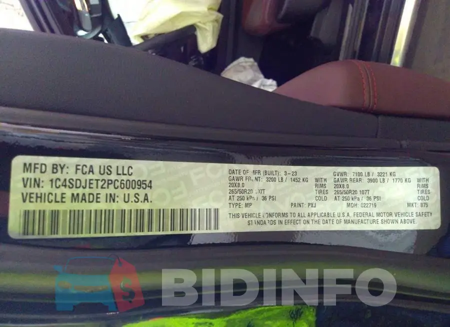 1C4SDJET2PC600954 Photo# 9
