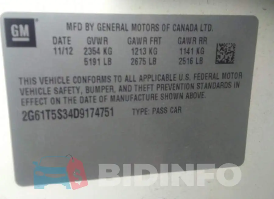 2G61T5S34D9174751 Photo# 9