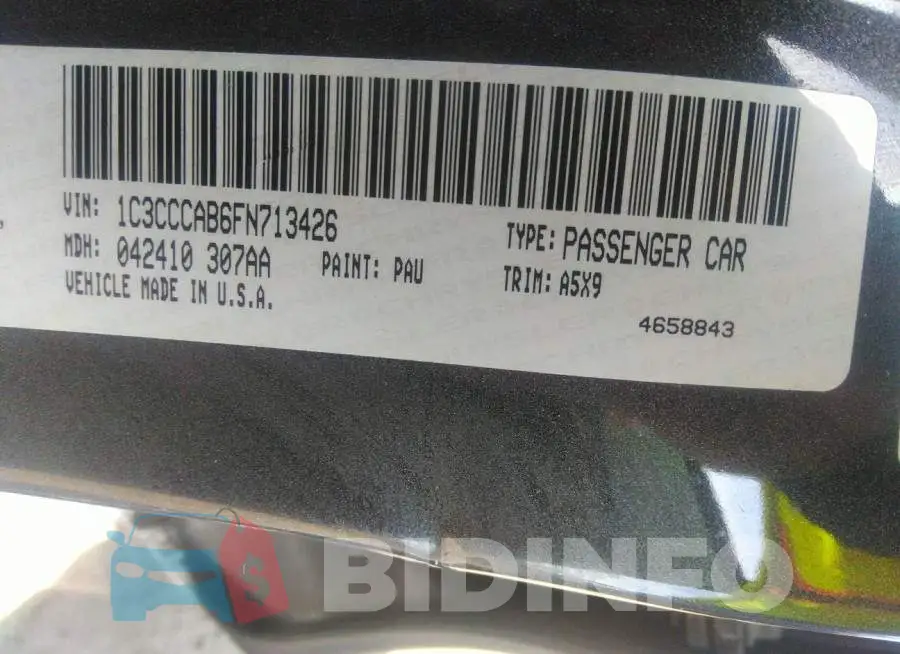 1C3CCCAB6FN713426 Photo# 9