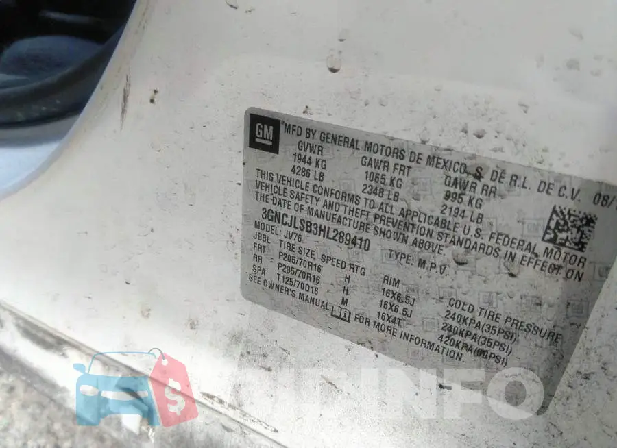 3GNCJLSB3HL289410 Photo# 9