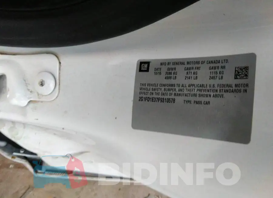 2G1FD1E37F9310578 Photo# 9