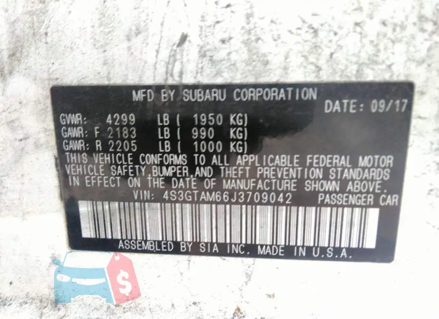 4S3GTAM66J3709042 Photo# 9