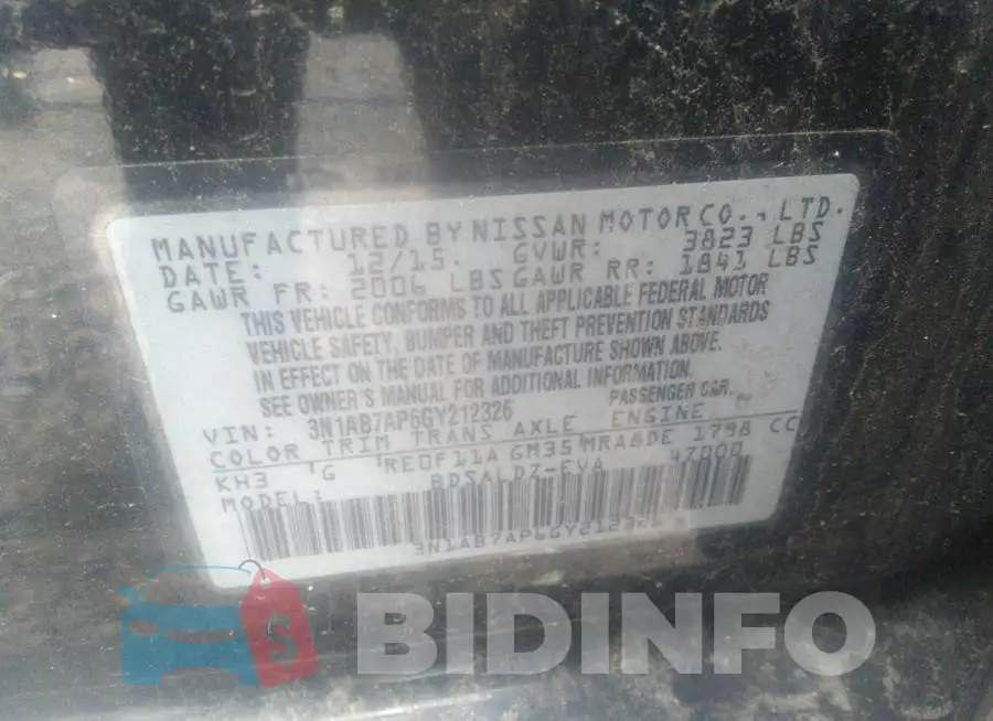 3N1AB7AP6GY212326 Photo# 9