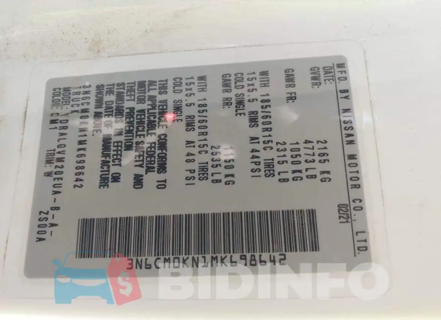3N6CM0KN1MK698642 Photo# 9