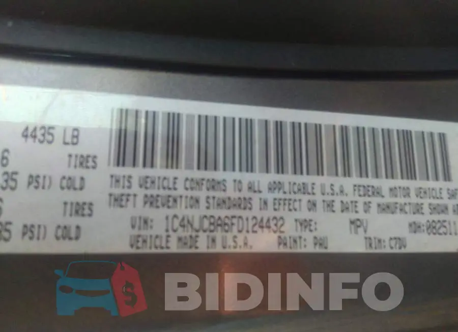 1C4NJCBA6FD124432 Photo# 9