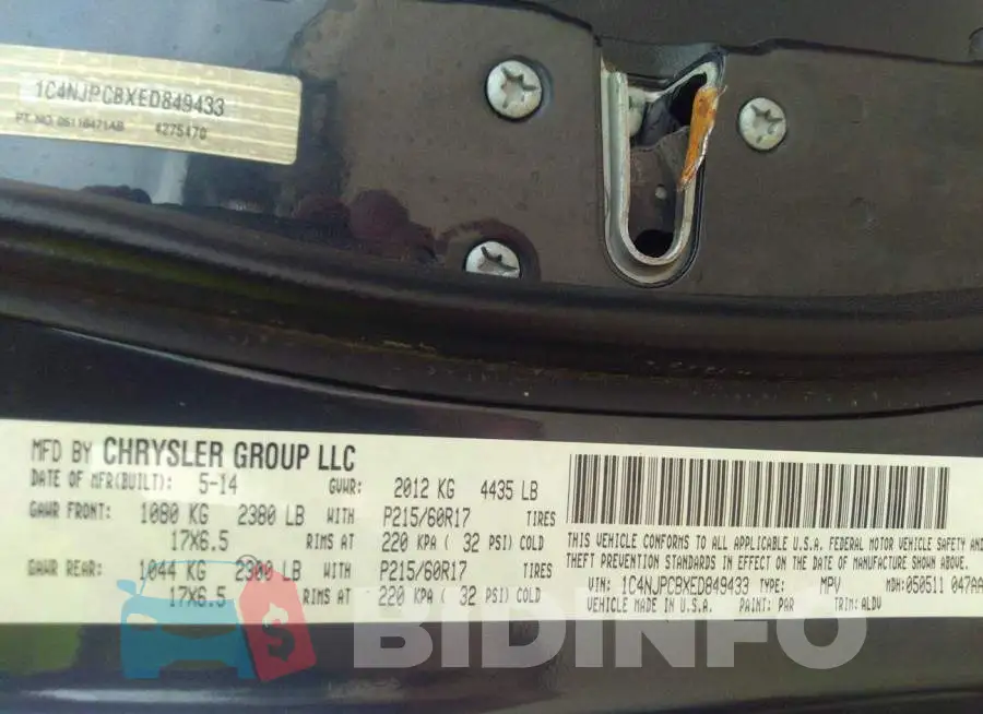 1C4NJPCBXED849433 Photo# 9