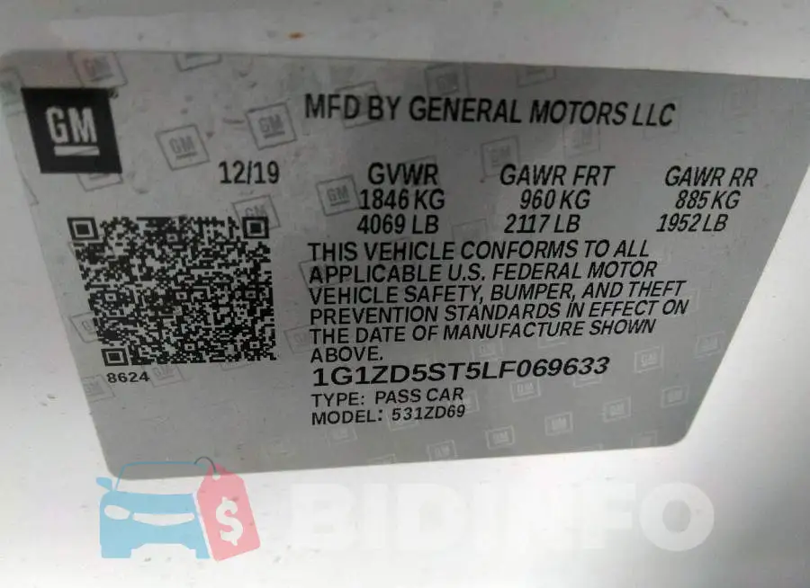 1G1ZD5ST5LF069633 Photo# 9