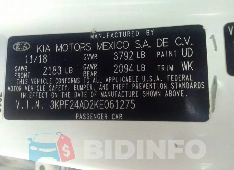 3KPF24AD2KE061275 Photo# 9