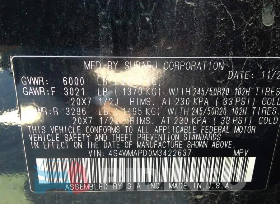 4S4WMAPD0M3422637 Photo# 9