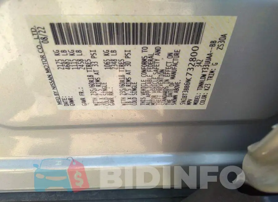 5N1BT3BB6NC732800 Photo# 9