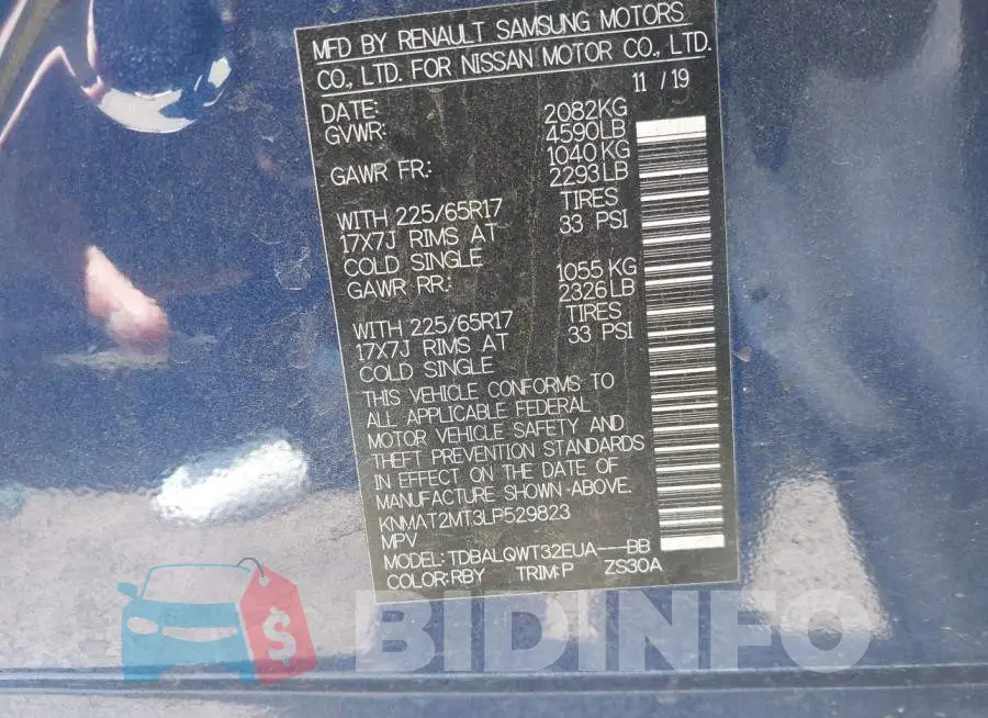KNMAT2MT3LP529823 Photo# 9
