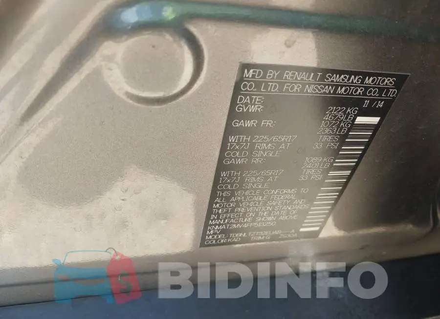 KNMAT2MV4FP513250 Photo# 9