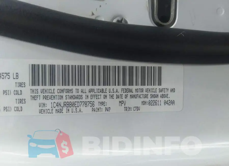 1C4NJRBB0ED778756 Photo# 9