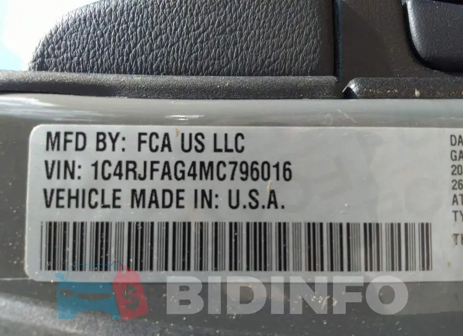 1C4RJFAG4MC796016 Photo# 9