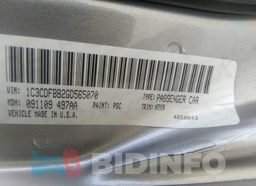 1C3CDFBB2GD565070 Photo# 9