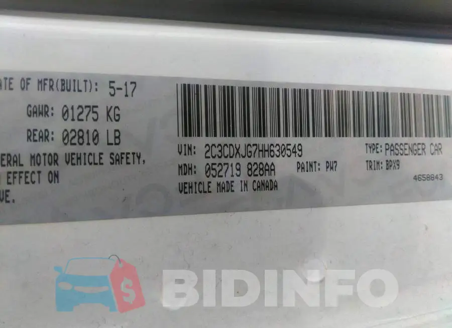 2C3CDXJG7HH630549 Photo# 9