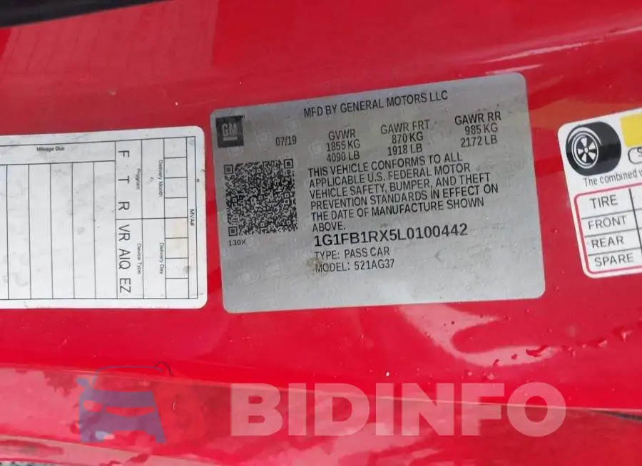 1G1FB1RX5L0100442 Photo# 9