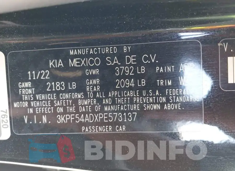 3KPF54ADXPE573137 Photo# 9