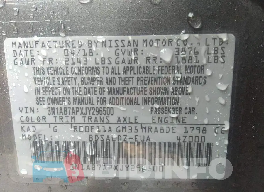 3N1AB7APXJY296500 Photo# 9