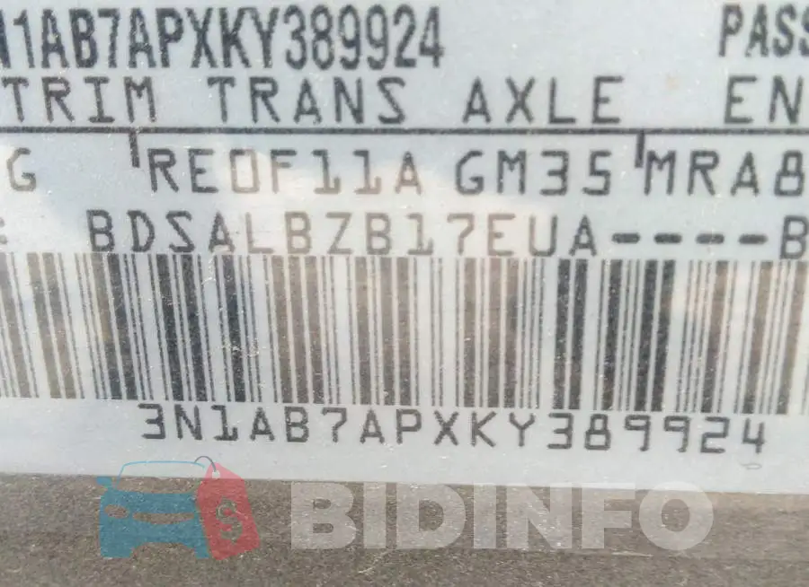 3N1AB7APXKY389924 Photo# 9