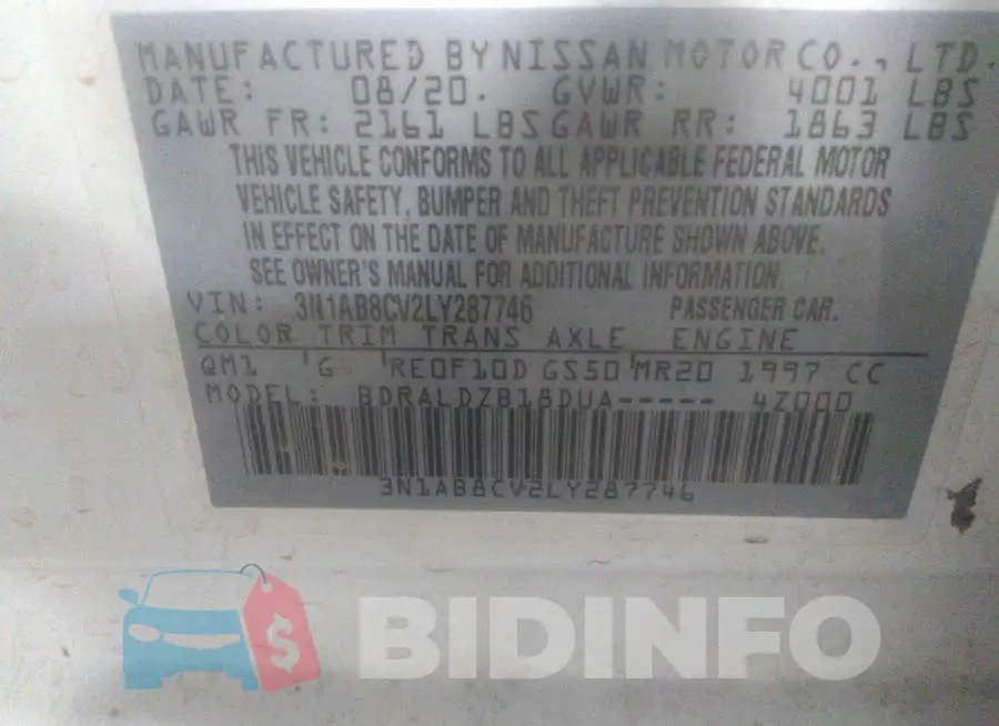 3N1AB8CV2LY287746 Photo# 9